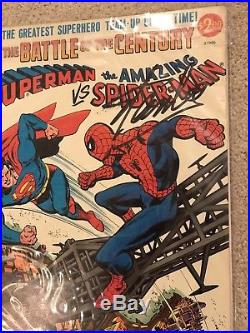 Superman Vs. Spider-Man #1 Signed By Stan Lee! With Excelsior Sticker