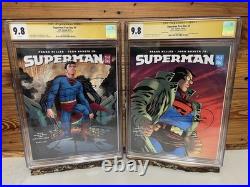Superman Year One #1 & #2 CGC Signature Series 9.8 Signed by Frank Miller NM/MT