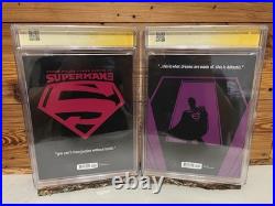 Superman Year One #1 & #2 CGC Signature Series 9.8 Signed by Frank Miller NM/MT