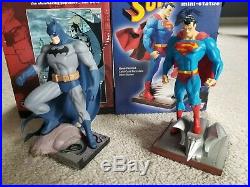Superman and Batman Mini Statues DC Direct Jim Lee