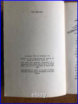 Superman by George Lowther, 1942 First Edition, Random House, Color Illustration