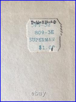 Superman by George Lowther, 1942 First Edition, Random House, Color Illustration