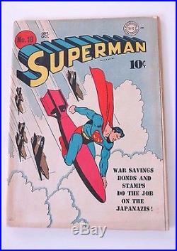 Superman comic book #18, Sept/Oct 1942 Golden Age