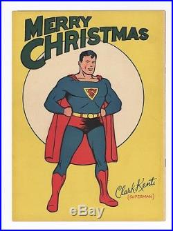 Superman's Christmas Adventure #1 Unrestored Nice Grade Very Rare 1940