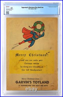 Superman's Christmas Play Book 1944 Cgc 3.5 O/w Pages