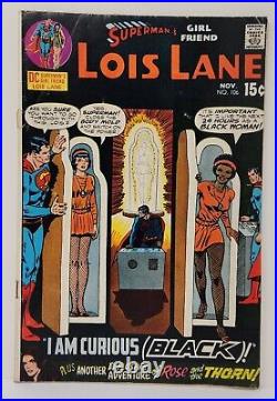 Superman's Girlfriend LOIS LANE 106 I AM CURIOUS (BLACK)! 1970 CONTROVERSIAL KEY