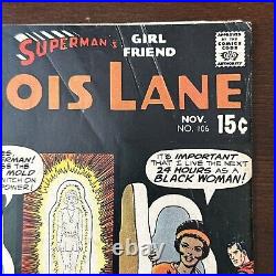 Superman's Girlfriend Lois Lane #106 (1970) Curious Black Controversial Issue