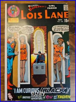 Superman's Girlfriend Lois Lane 106 1970 High Grade Former Pgx 7.5 Curious Black