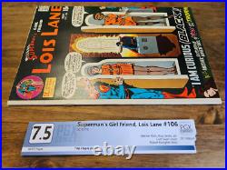 Superman's Girlfriend Lois Lane 106 1970 High Grade Former Pgx 7.5 Curious Black