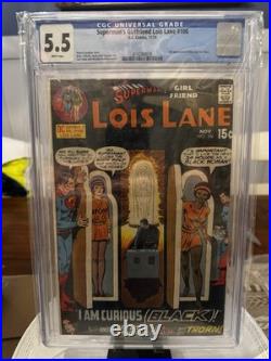 Superman's Girlfriend Lois Lane #106 2nd app of Rose and the Thor. CGC 5.5 WP