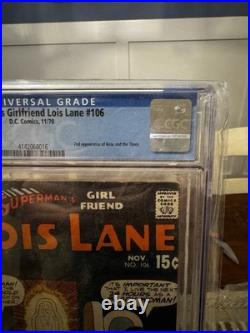 Superman's Girlfriend Lois Lane #106 2nd app of Rose and the Thor. CGC 5.5 WP