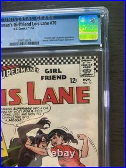 Superman's Girlfriend Lois Lane #70 1966 CGC 5.5 White Pages Catwoman DC