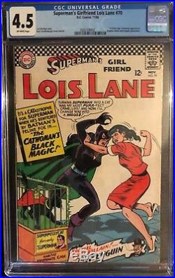 Superman's Girlfriend Lois Lane #70 CGC 4.5 1st Silver App of Catwoman KEY