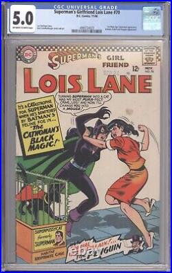 Superman's Girlfriend Lois Lane #70 CGC 5.0 1st Silver Age Catwoman