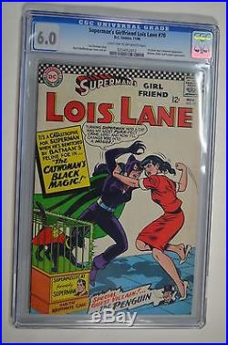 Superman's Girlfriend Lois Lane # 70 CGC 6.0 1st Silver age Cat women DC 1966