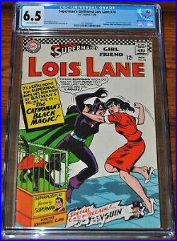Superman's Girlfriend Lois Lane #70 CGC 6.5 (OFF-WHITE PAGES) 1st S. A. Catwoman