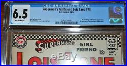 Superman's Girlfriend Lois Lane #70 CGC 6.5 (OFF-WHITE PAGES) 1st S. A. Catwoman