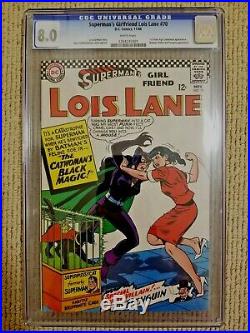 Superman's Girlfriend Lois Lane 70 CGC 8.0 White Pages 1st Silver Age Catwoman