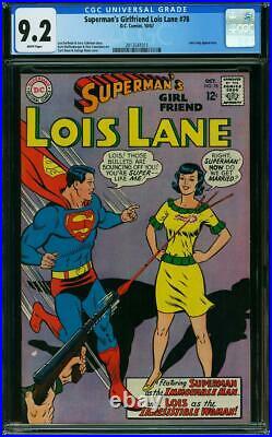 Superman's Girlfriend Lois Lane #78 CGC 9.2 - 1967 - Lana Lang app #2013541011