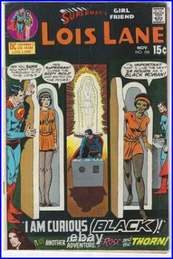 Superman's Girlfriend Lois Lane Lot #106 (1971) I Am Curious Black DC Comics