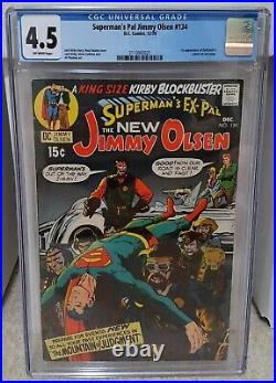 Superman's Pal Jimmy Olsen #134 (1970) CGC 4.5 1st Cameo App. Darkseid DC KEY