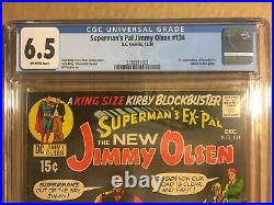 Superman's Pal Jimmy Olsen 134 CGC 6.5 OW Pages 1970 1st Appearance Darkseid