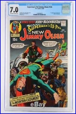 Superman's Pal Jimmy Olsen #134 CGC 7.0 FN/VF DC 1970 1st App of Darkseid