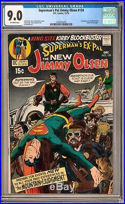 Superman's Pal Jimmy Olsen #134 CGC 9.0 (OW) 1st Darkseid in cameo on last page