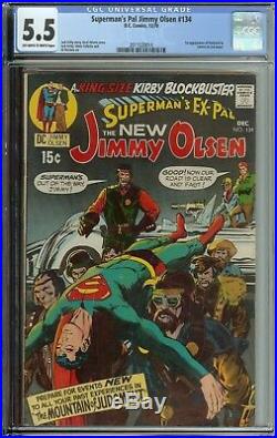 Superman's Pal Jimmy Olsen #134 Cgc 5.5 1st App Darkseid In Cameo Neal Adams