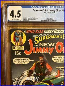 Superman's Pal Jimmy Olson #134 Cgc 4.5. Cameo Of Darkseid On Last Page