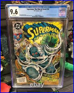 Superman the Man of Steel #18 DC Comic Book 1992 CGC 9.6 1st Doomsday App