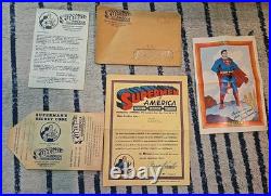 Supermen Of America Club AMAZING GIFT Certificate Letter Code Book Envelope