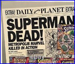 THE DEATH OF SUPERMAN # NN (1993) CGC 9.8 MAN OF STEEL KEY RARE NEWSSTAND 1st ED