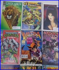 TMNT, Elvira, Supergirl, Mortal Kombat, Superman, Comic Book lot of 325
