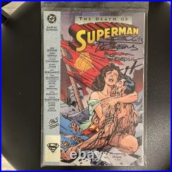The Death Of Superman 1993 Autographed Comic Book