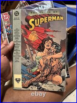 The Death Of Superman Comic Book First Edition Print 1993