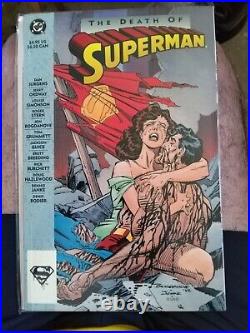 The Death of Superman Comic Book First Edition Print Modern Age VTG 1993