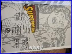 The Death of Superman Comic Book First Edition Print Modern Age VTG 1993