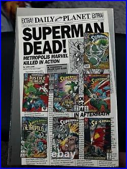 The Death of Superman Comic Book First Edition Print in Perfect Condition