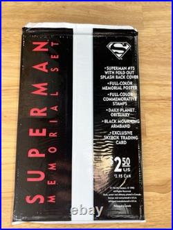The Death of Superman Comic Book Memorial Set (2 books) 2X SIGNED