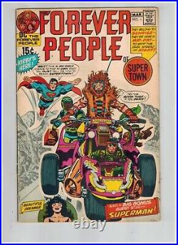 The Forever People 1 1st Full Darkseid Appearance Fine+ 1971 with Superman