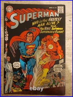 The Greatest Race Of All Time. Superman 199, Flash 175, World's Finest 198,199