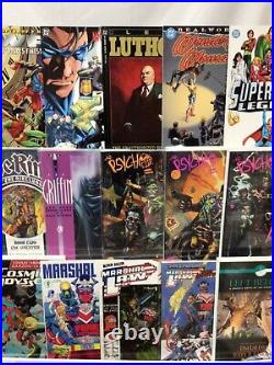 Unique Graphic Novel Short Box of 75+ Books Superman, Supergirl. Justice