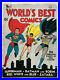 VINTAGE 1941 World’s Best Comics #1 FULL COVER ONLY Superman Batman finest