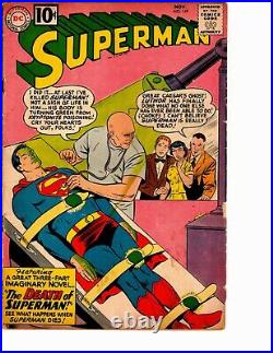 VINTAGE'Superman' #149 (1961 DC) VG The Death of Superman the 1st DEATH