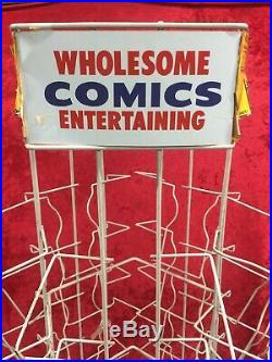 Vintage 5-Sided Comic Spinner Rack Superman Bat Man 1978 Dc Comics