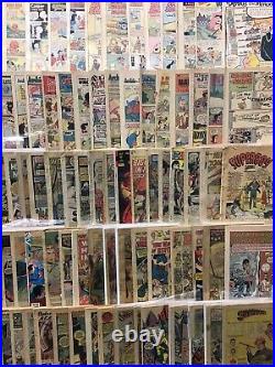 Vintage Coverless Full Long Box Comic Book Lot Archie, Superman Ext. Read Bio