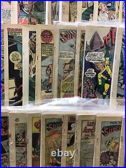 Vintage Coverless Full Long Box Comic Book Lot Archie, Superman Ext. Read Bio