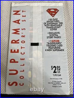 Vintage DEATH OF SUPERMAN Collectors Set (White Bag) SEALED (#500) DC COMICS