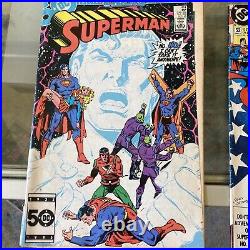 Vintage Superman Comic Book lot of 6 books DC 1980s, 1990s